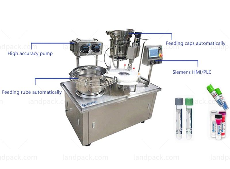 Full Automatic Nucleic Acid Detection Reagent Tube Quantitative Filling Capping Machine LD - LWT003