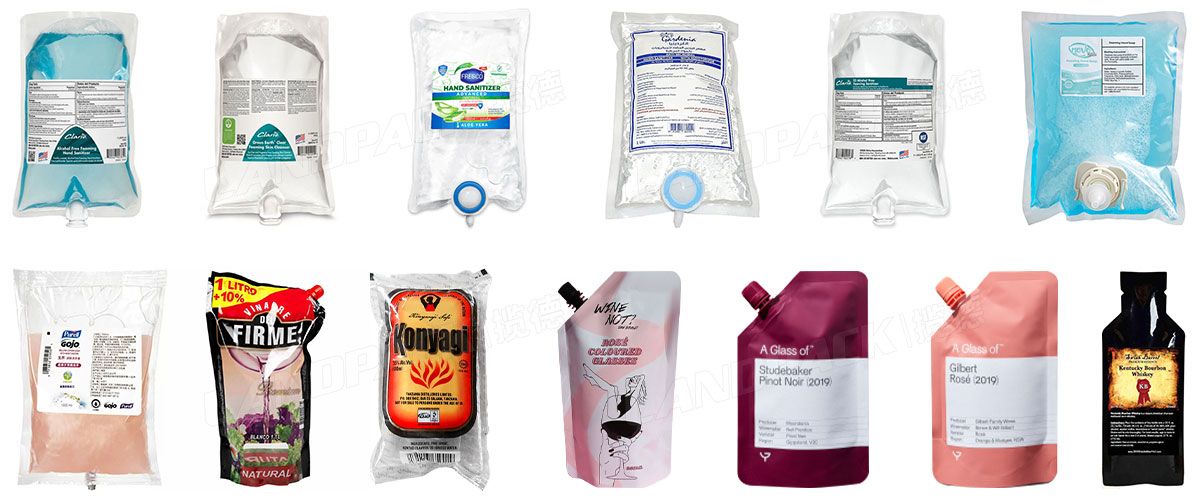Automatic Alcohol Liquor Spirits Premade Pouch Doypack Packing Machine With Explosion-proof Device