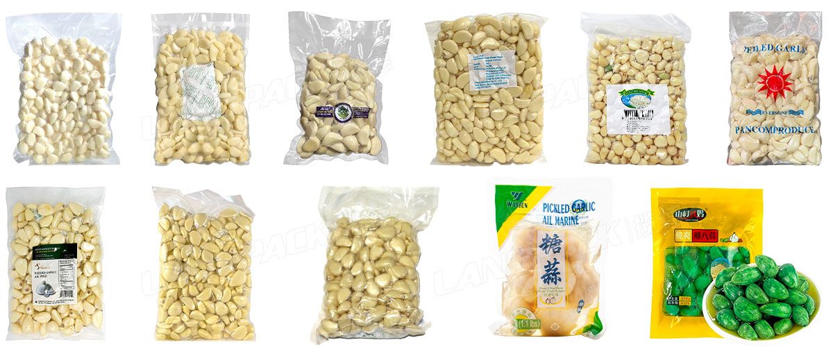 Automatic Granule Garlic Premade Bag Rotary Vacuum Weighing Packaging Machine