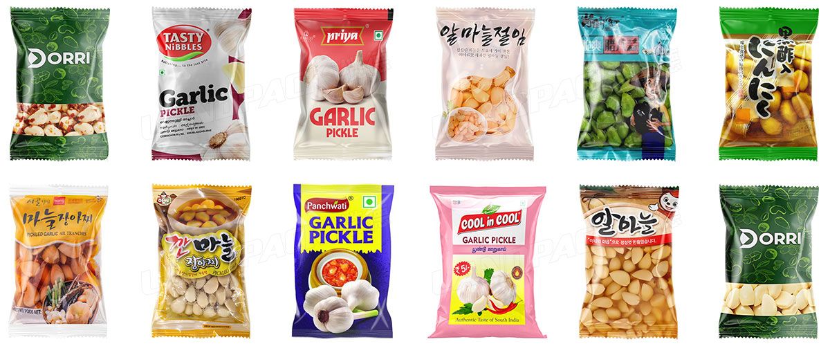 Semi Automatic Garlic Ginger Granular Liquid Mixing Vertical Packing Machine