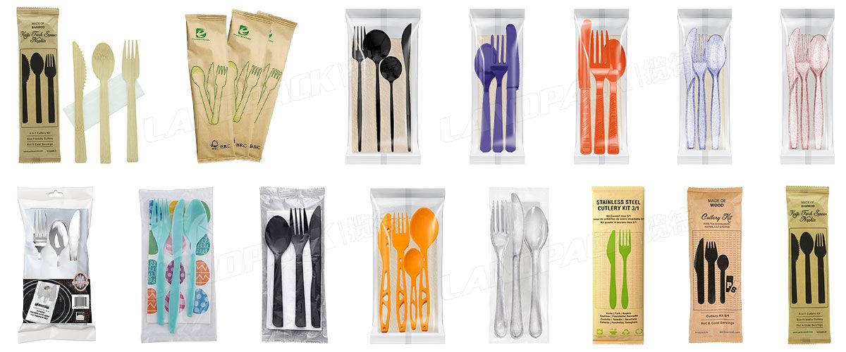 Automatic Cutlery Plastic Spoon Frequency Flow Packing Machine