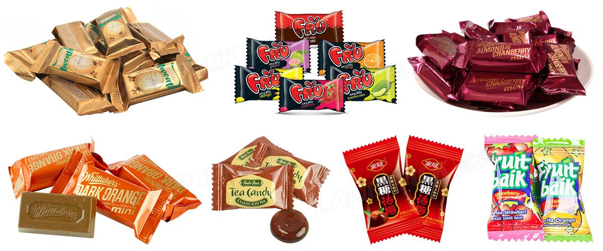 High Speed Automatic Feeding Packaging Machines Pillow Flow Pack Line Chocolate Candy Wrapping Machine