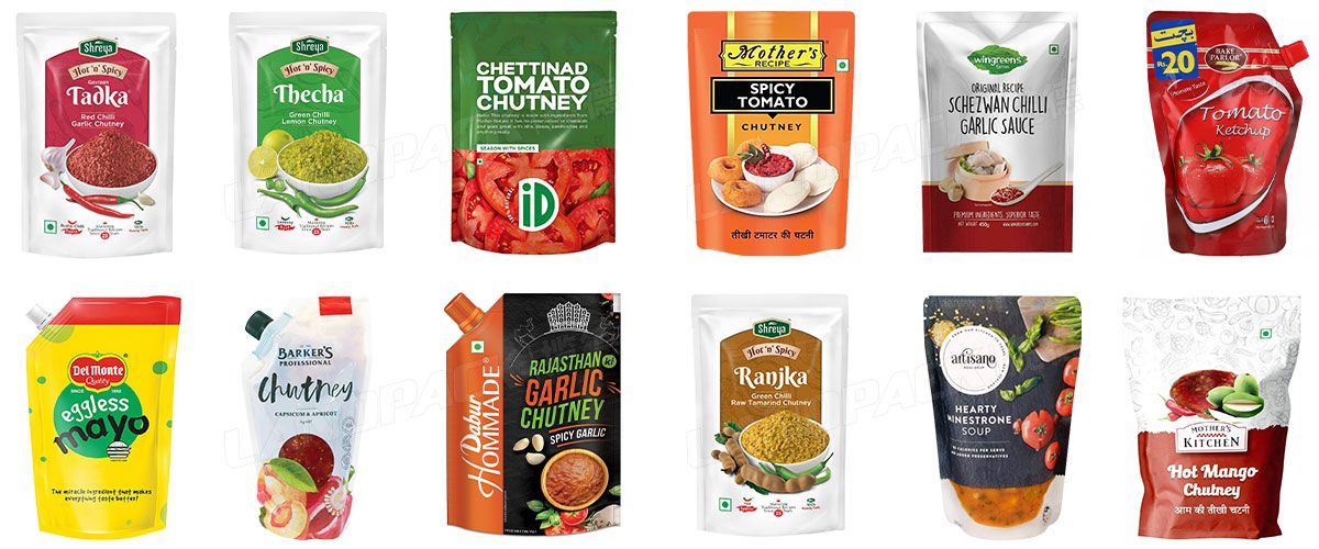 Automatic Chutney Premade Pouch Rotary Doypack Packing Machine