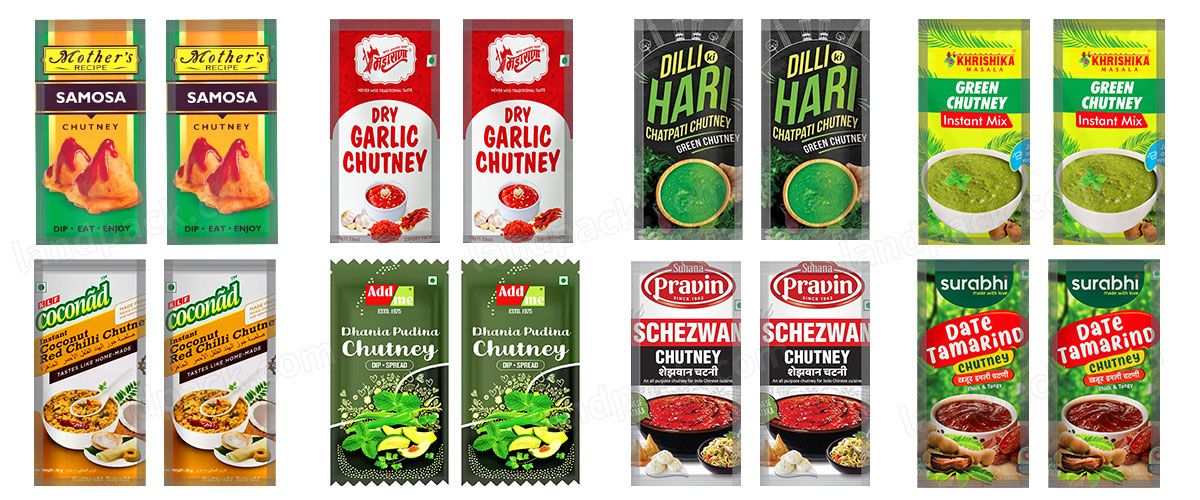 Multilane Packaging Multi Lane 4 Side Seal Chutney Liquid Sachet Packing Machine