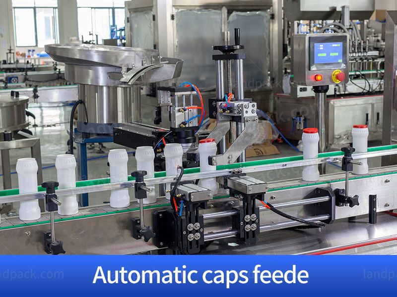 High accuracy Double Head Bottle Filling Capping Labeling Machine Line For Talcum Powder