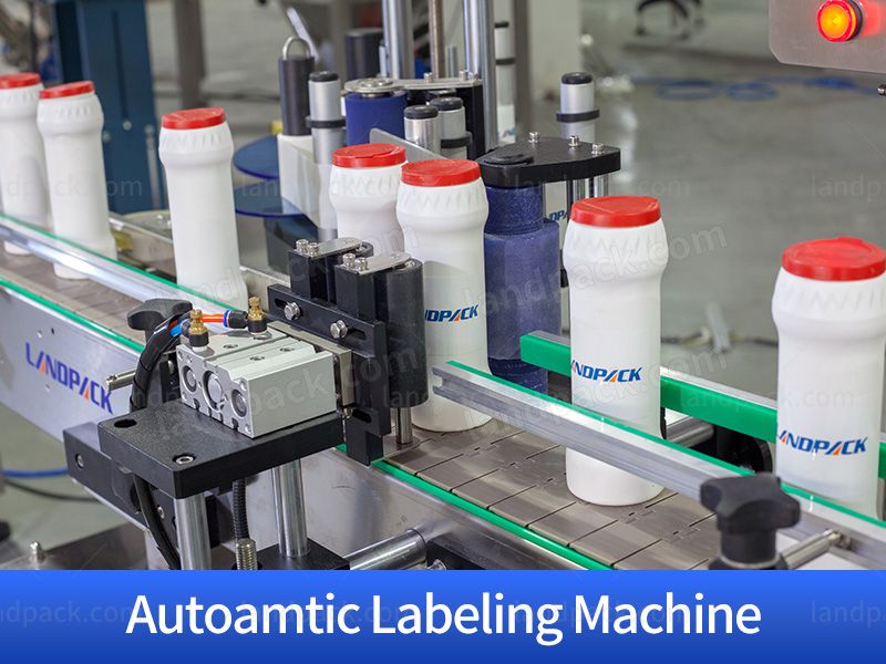 High accuracy Double Head Bottle Filling Capping Labeling Machine Line For Talcum Powder