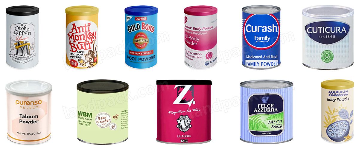 Talcum Powder Tin Can Bottle Filling Seaming Machine Powder Canning Line