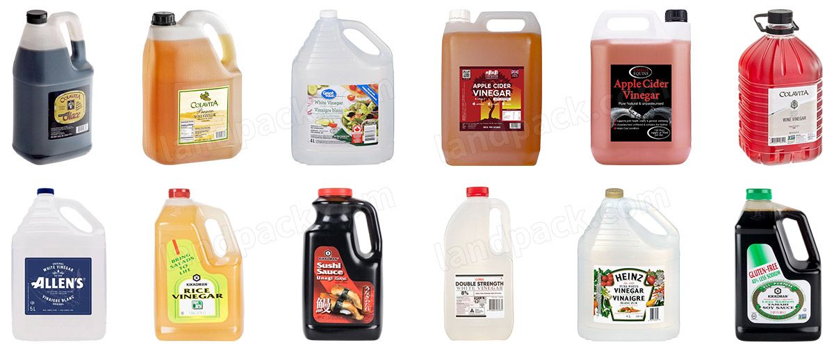 Automatic 5L Vinegar Tracking Bottling Filling Capping Labeling Line