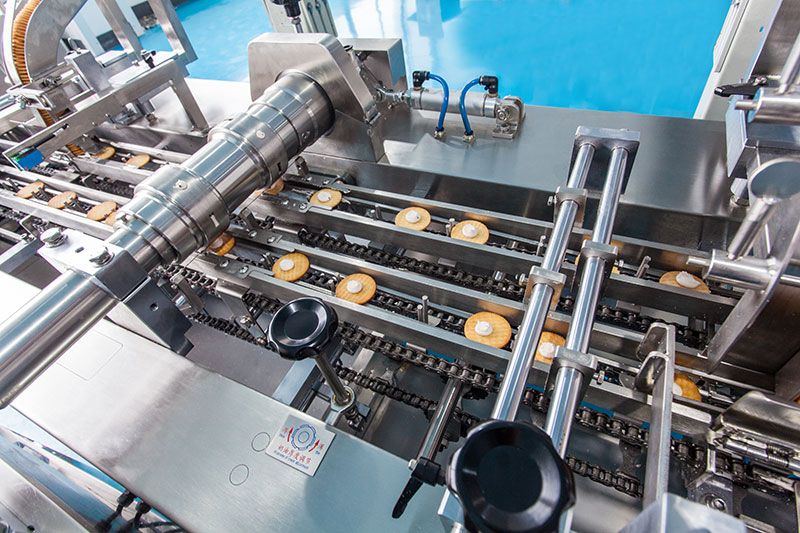 High Speed Feeding And Packing Line For Sandwich Biscuits
