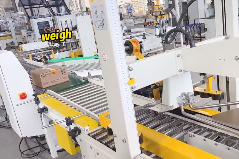 Automatic Carton Erector, Sealer, Labeling