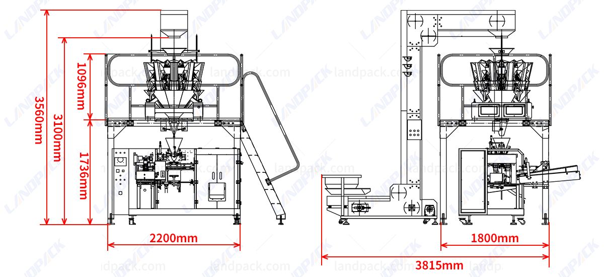 Fully Automatic Gummy Bear Doypak Packing Machine