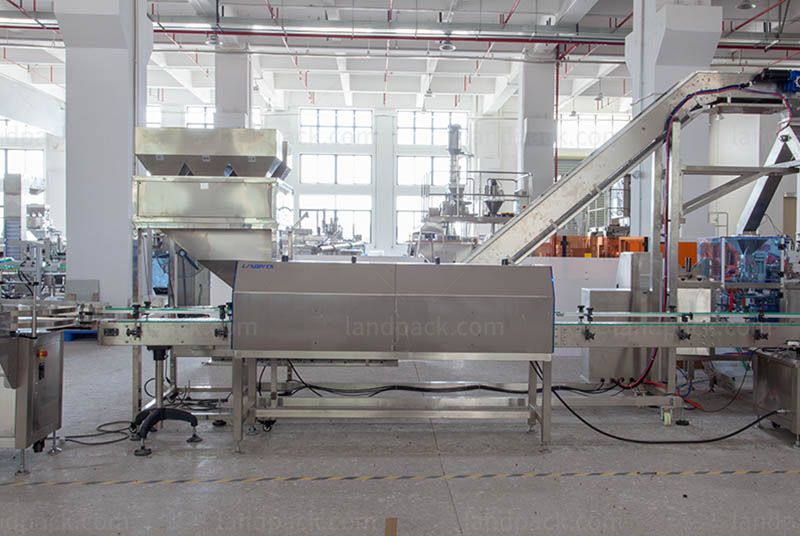 Automatic Mixed Gummies Can Tin Filling Sealing and Labeling Machine