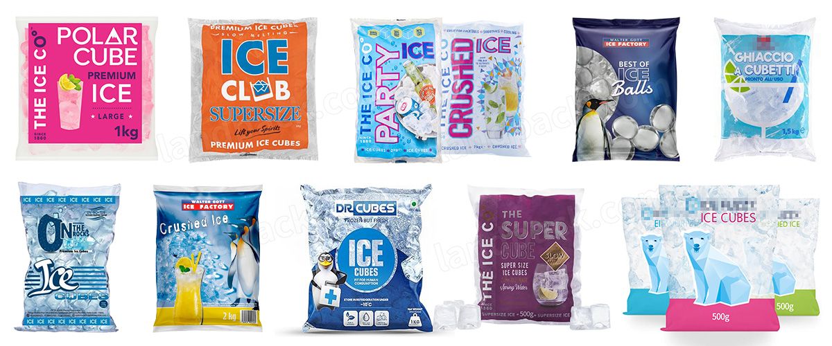 Automatic Ice Cube Vertical Form Fill Seal Packaging Machine Automatic Ice Cube Vertical Form Fill Seal Packaging Machine