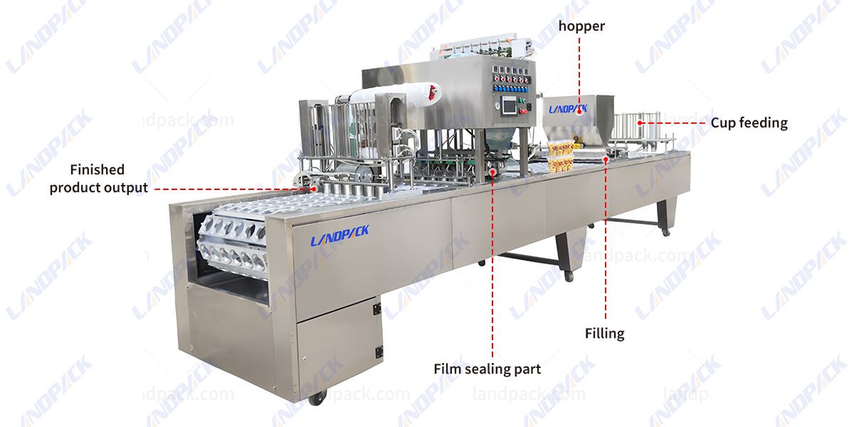 Ice Cube Cup Automatic Filling Sealing Machine Ice Cube Cup Automatic Filling Sealing Machine