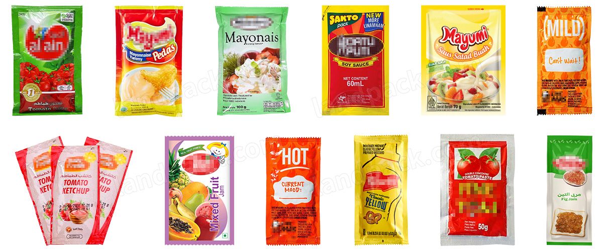 Automatic VFFS Four Side Sealing Packing Machine For Ketchup,Peanut Butter