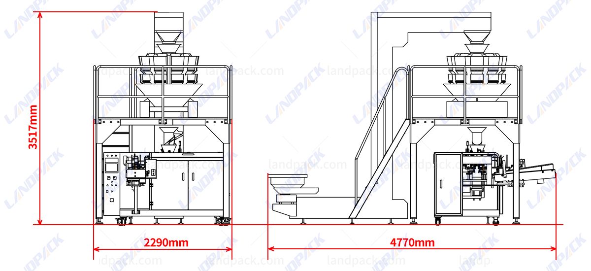 Automatic Garlic Packing Machine Horizontal Doypack Pouch Packaging Machine