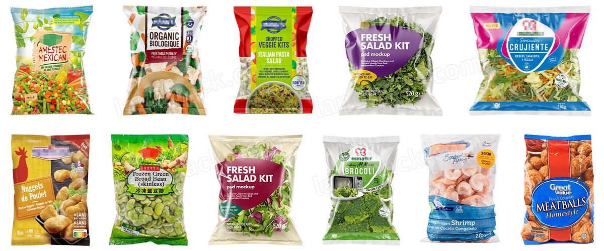 Automatic Lettuce Packaging Machine With Multihead Weigher And Two Conveyor Automatic Lettuce Packaging Machine With Multihead Weigher And Two Conveyor
