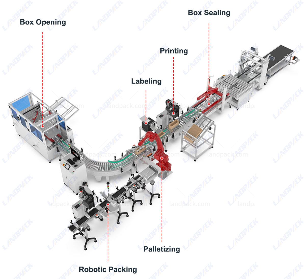 End of Line Packaging | Automatic Case Packing Robot Packing Systems