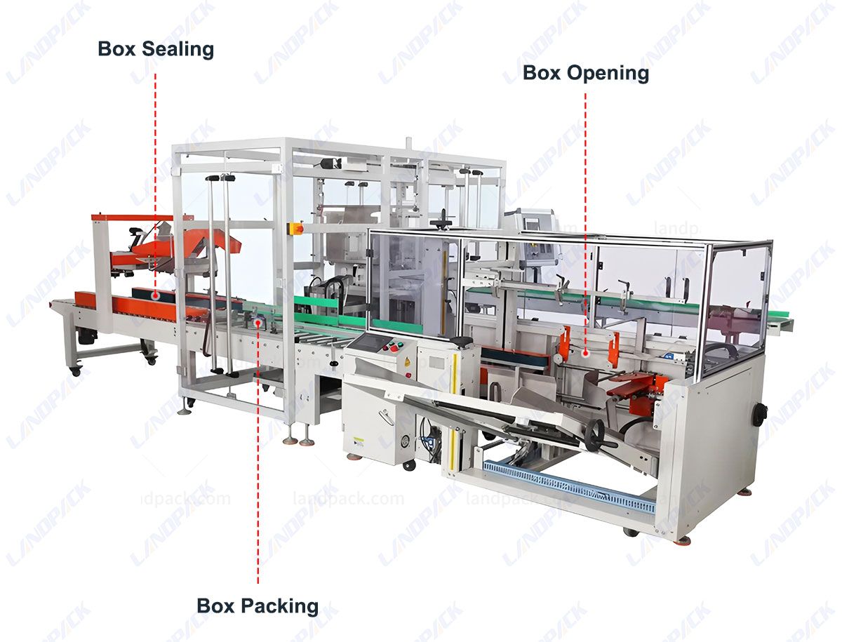 Case Packing Robot Automatic Grab Type Compact Shipping Case Erector and Packer