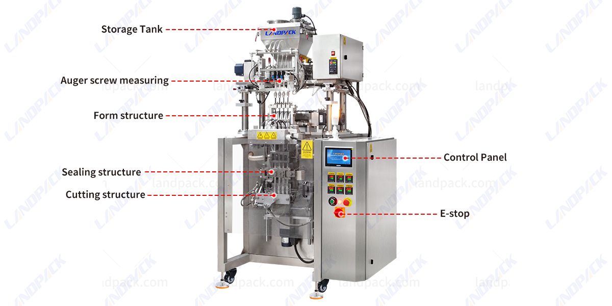 Automatic Powder Packing Machine Multi Lane Stick Packing Machine Automatic Powder Packing Machine Multi Lane Stick Packing Machine