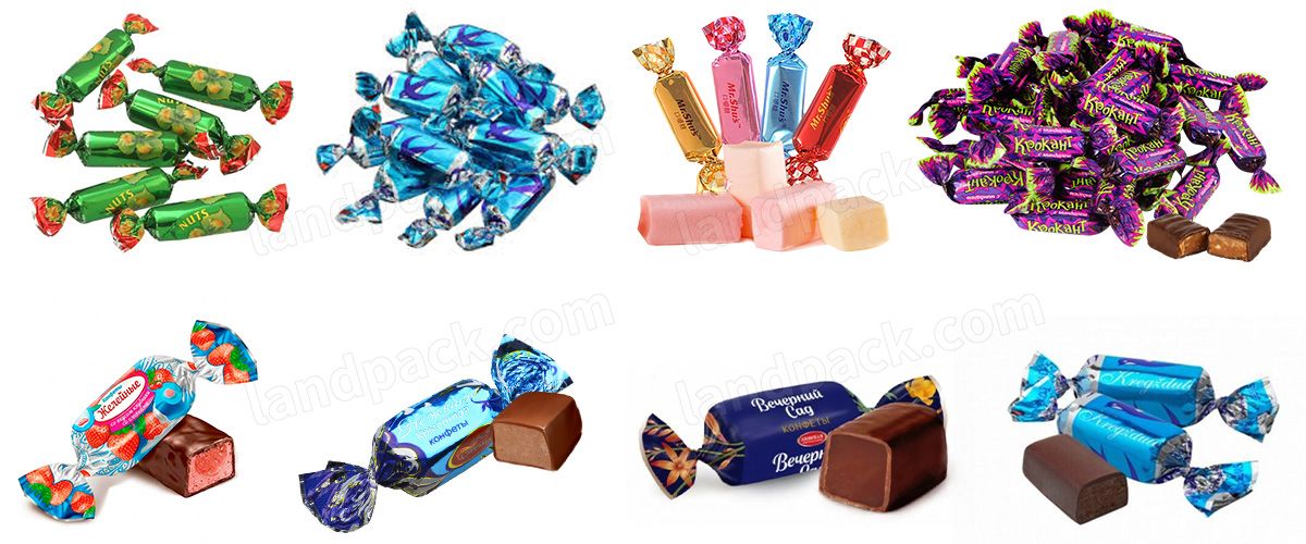Automatic Candy Wrapping Machine Toffee Round Chocolate Packing Machine