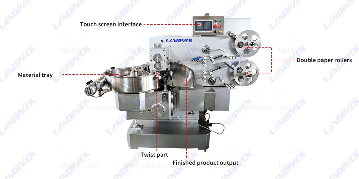 Candy Packing Machine Chocolate Toffee Double Twist wrapping machine