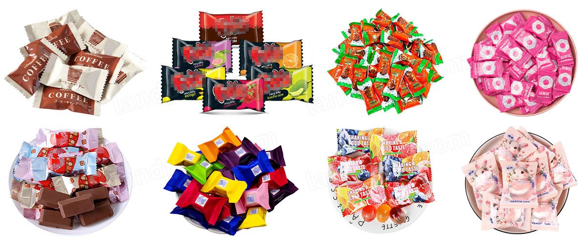 Automatic Candy Flow Packing Machine Toffee Chocolate Wrapping Machine