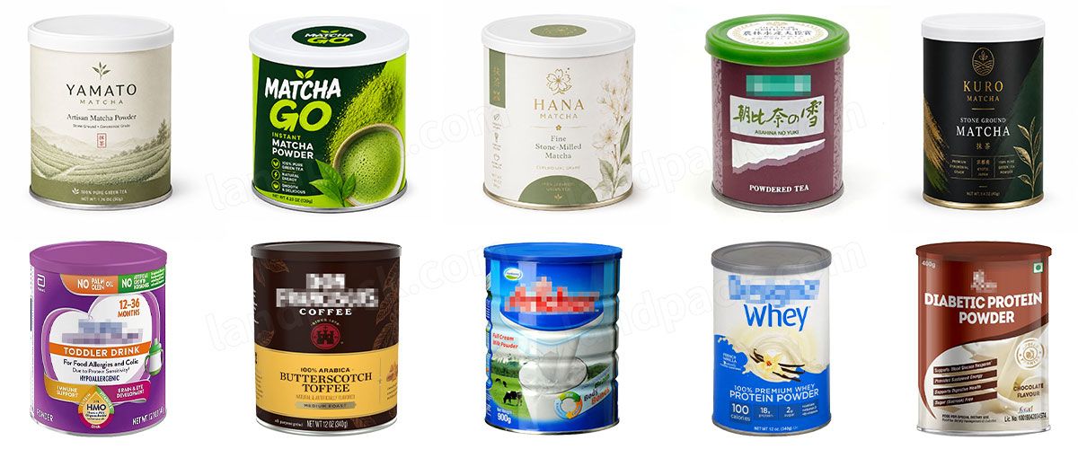 Automatic Matcha Powder Rotary Can Filling Seaming Line Machine