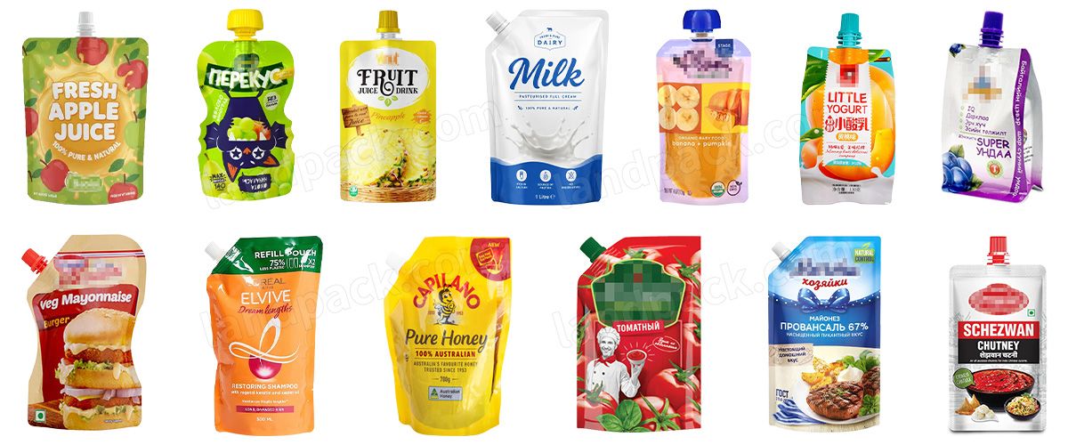 2 Heads Liquid Spout Pouch Filling Machine with Automatic CIP Cleaning Function 2 Heads Liquid Spout Pouch Filling Machine with Automatic CIP Cleaning Function