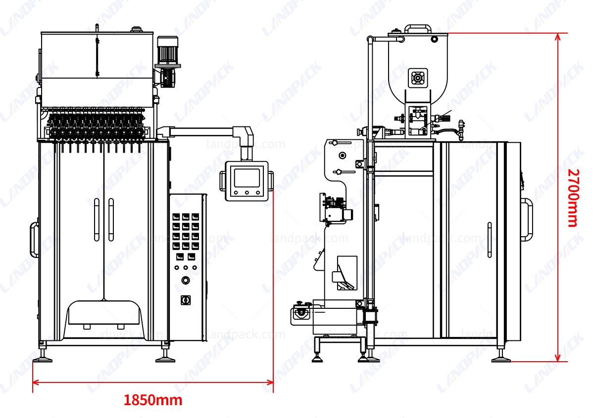 Automatic 6-Lane Ketchup Sauce Sachet Stick Packing Machine with Easy-Tear Notch Automatic 6-Lane Ketchup Sauce Sachet Stick Packing Machine with Easy-Tear Notch
