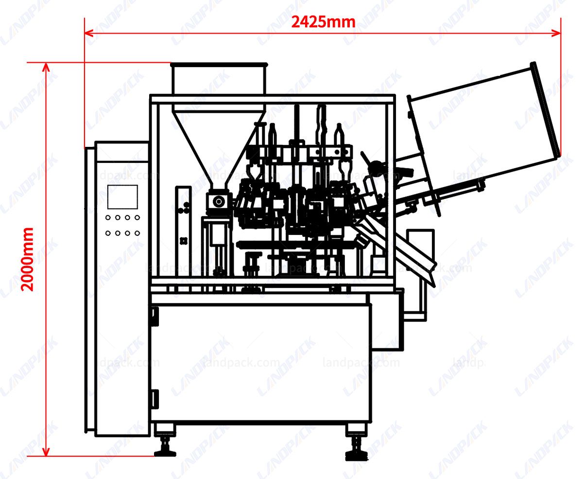 plastic tube filling machine