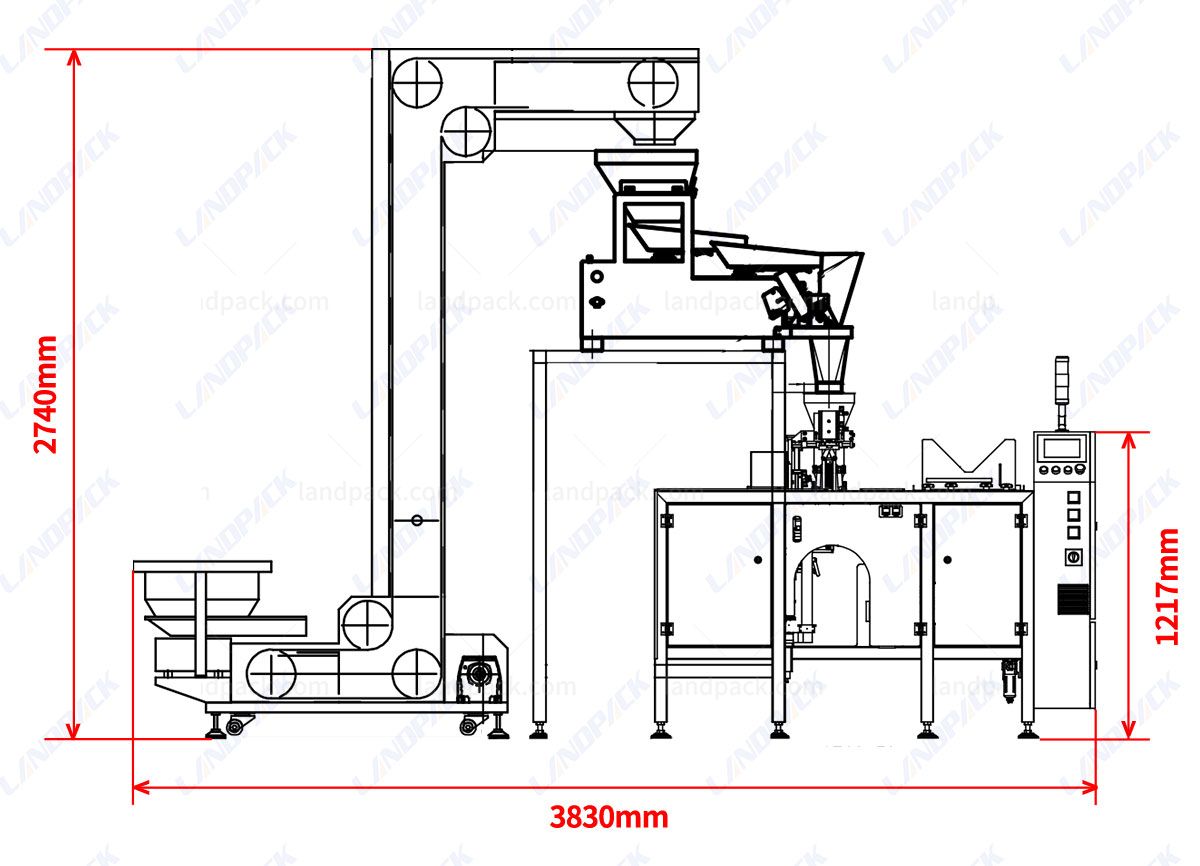 Automatic Mini Doypack Machine Gusset Pouch Paper Pouch Packing Machine Automatic Mini Doypack Machine Gusset Pouch Paper Pouch Packing Machine