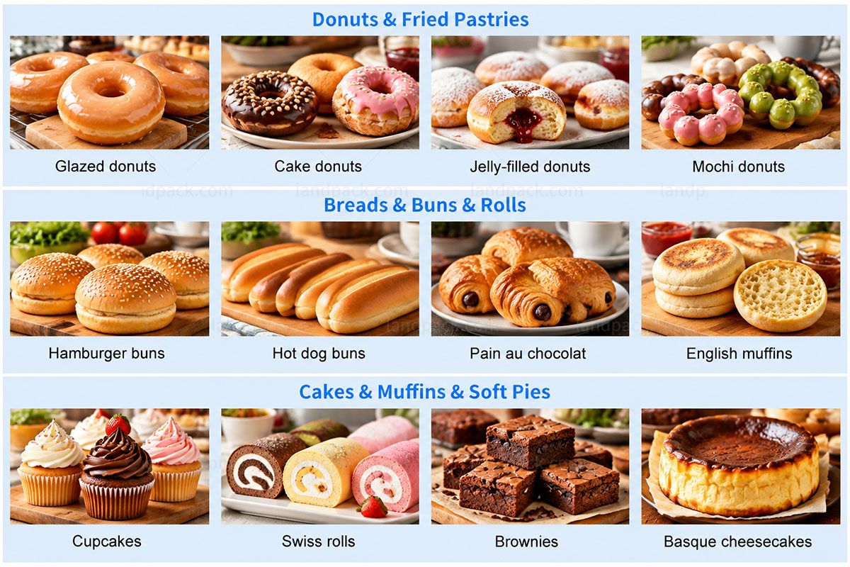 High Speed Donut Sorting1-to-3 Flow Wrapping Line High Speed Donut Sorting1-to-3 Flow Wrapping Line